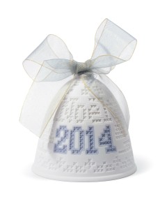 2014 Christmas Bell Lladró Porcelaine 01018391  