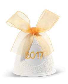 2017 Christmas Bell: Golden Luster Lladró Porcelain