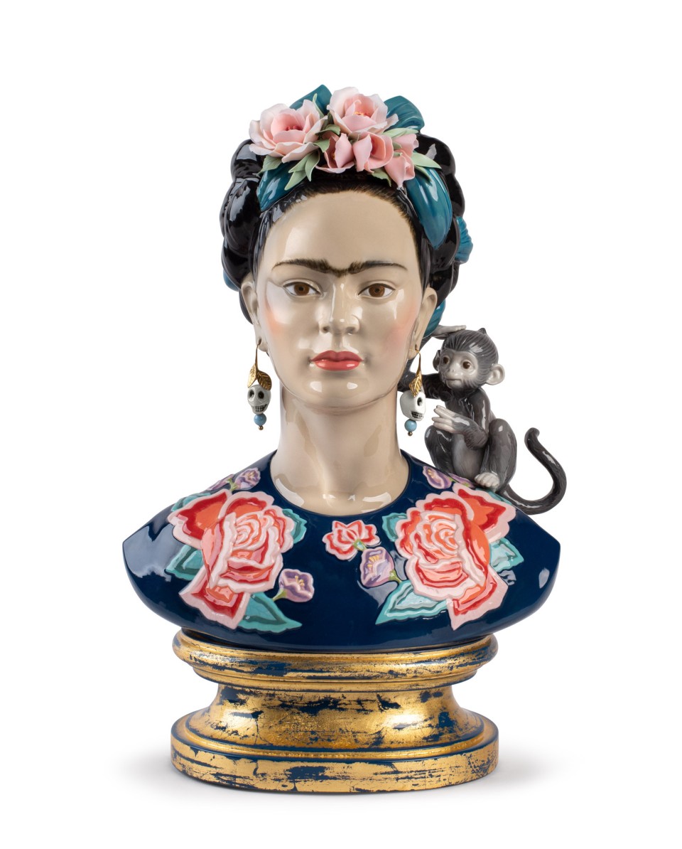 Frida Kahlo (blue) Porcelana Lladró 01002026  