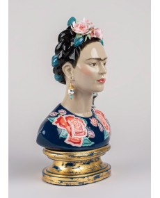 Frida Kahlo (blue) Lladró Porcelain 01002026