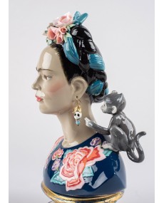 Frida Kahlo (blue) Lladró Porcelain 01002026