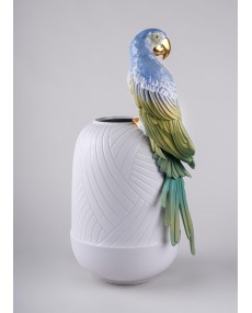 Macaw bird vase Lladró Porcelain 01009540