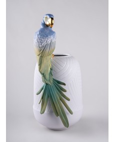 Macaw bird vase Lladró Porcelain 01009540