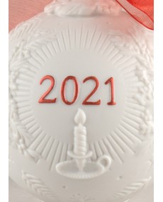 2021 Christmas ball (Re-Deco red) Lladró Porcelain 01018461