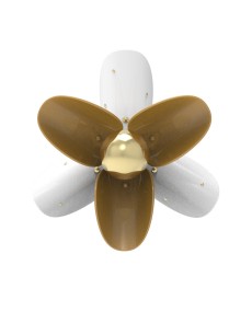 Blossom wall light (white-gold)(CE/UK) Lladró Porcelain 01024065