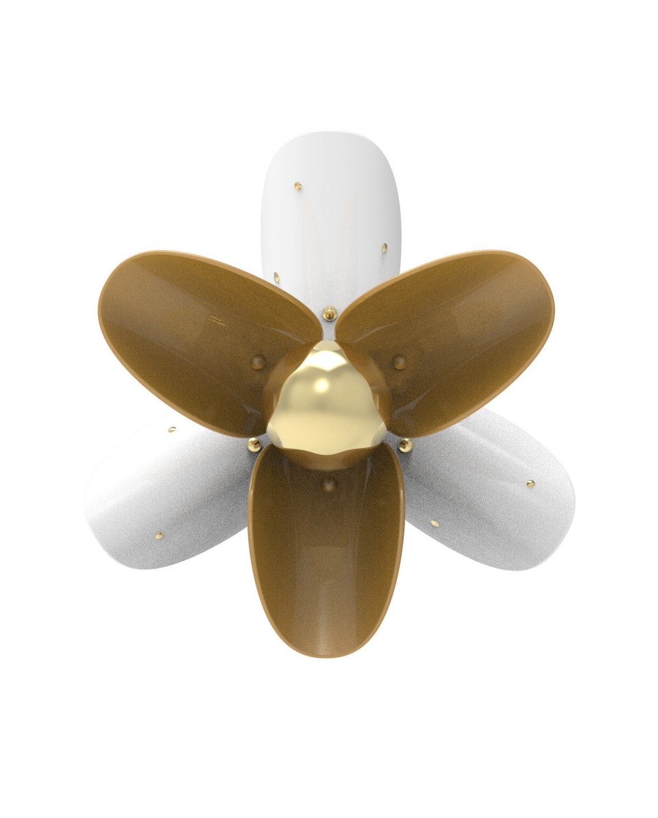 Blossom wall light (white-gold)(CE/UK) Lladró Porcelaine 01024065  