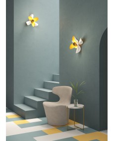 Blossom wall light (white-gold)(CE/UK) Lladró Porzellan 01024065  