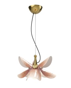 Blossom hanging lamp (pink-gold)(CE/UK) Lladró Porcelain 01024115