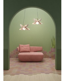 Blossom hanging lamp (pink-gold)(CE/UK) Lladró Porzellan 01024115  