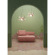 Blossom hanging lamp (pink-gold)(CE/UK) Lladró Porzellan 01024115  