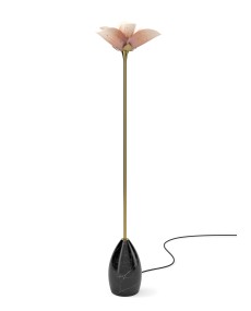 Blossom floor lamp (pink-gold)(CE) Lladró Porcelain 01024124