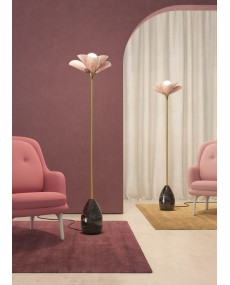 Blossom floor lamp (pink-gold)(CE) Lladró Porcelain 01024124