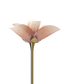 Blossom floor lamp (pink-gold)(CE) Lladró Porcelain 01024124