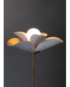 Blossom floor lamp (white-gold)(CE) Lladro Porcelain 01024128