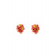 Golden coral reef stud earrings Lladró Porcelain 01010246