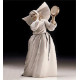 Sister with Tambourine Lladro Porcelain Figurine