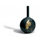 Canvas Vase Flower Twig Black & Gold Lladro Porcelaine