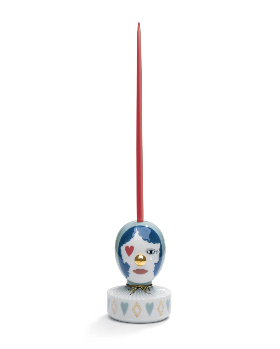 TicTacArea.com: Masquerade III Lladro Porcelain Candle Holder