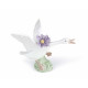 Jumping Duck with Purple Dahlias Lladro Porcelain