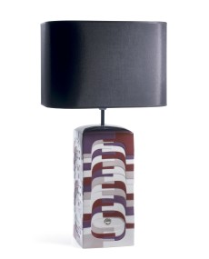 Estratos - Large lamp -burgundy (CE) Lladró Porcelain 01009064