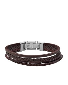 "Fossil Pulsera LEATHER JF03914040 - ¡Elegancia en tu muñeca!"