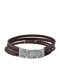 "Fossil Pulsera LEATHER JF03914040 - ¡Elegancia en tu muñeca!"