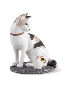 Cat & Mouse Lladró Porcelain 01009547 by Lladro