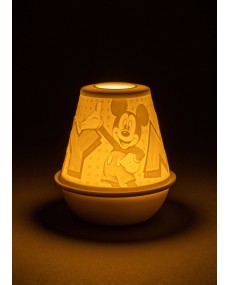 Lith. Votive Light - Mickey Mouse LED Lladro Porcelaine