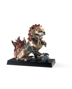 Red Guardian Lion Lladro Porcelain 01001993 - TicTacArea