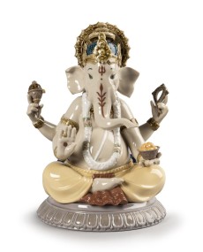 Lord Ganesha Lladró Porcelain 01009399 - TicTacArea