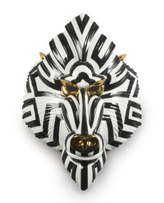 Mandrill mask (black-gold) Porcelana Lladró 01009405 