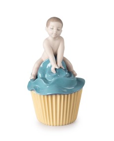 "Dulce cupcake de porcelana Lladró para niños"