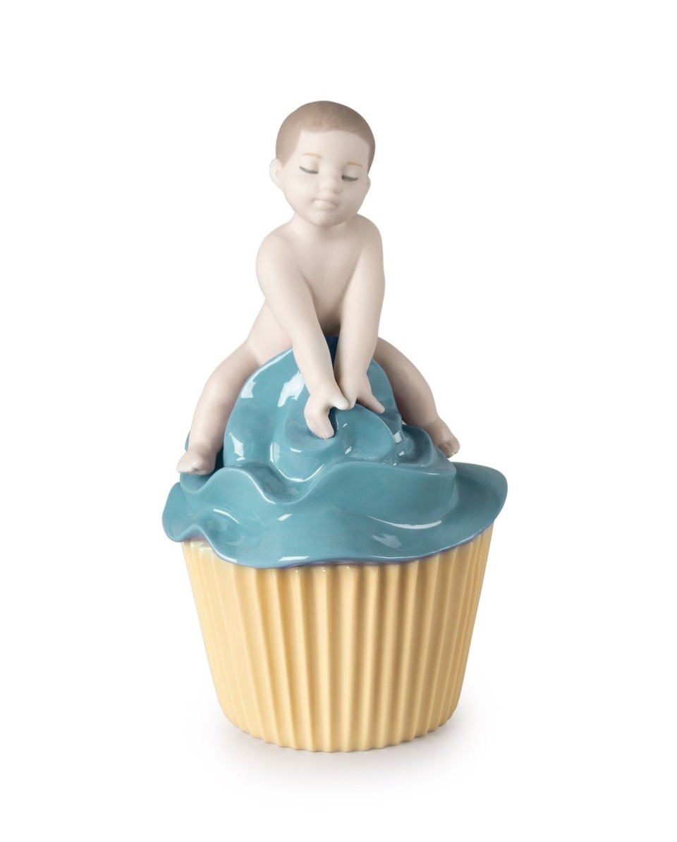 "Dulce cupcake de porcelana Lladró para niños"