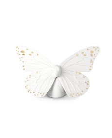 Butterfly White-Gold Lladró Porcelain 01009451 | TicTacArea