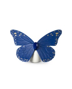 Butterfly Blue-Gold Lladró Porcelain 01009452 by Lladro