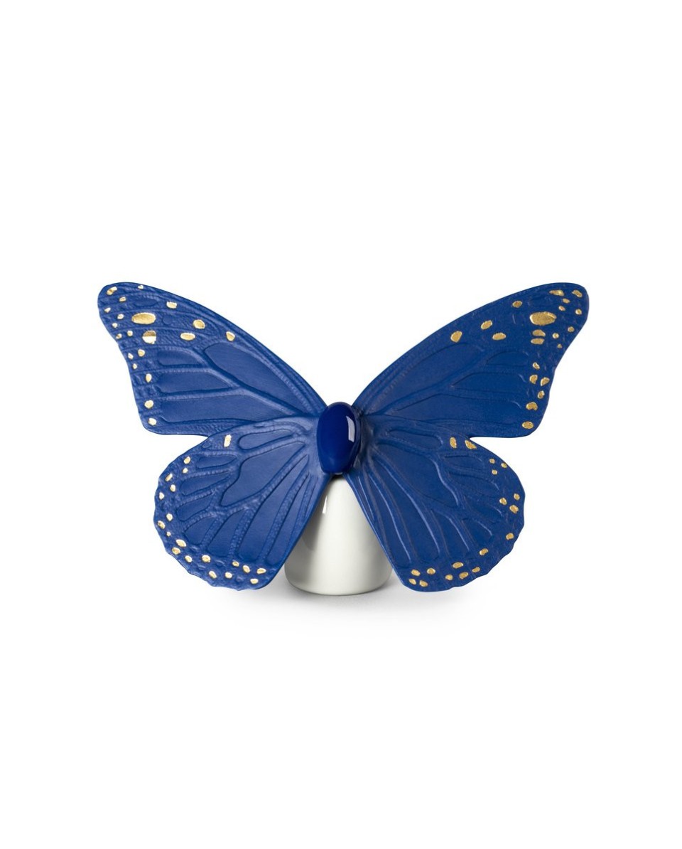 Butterfly Blue-Gold Lladró Porcelain 01009452 by Lladro