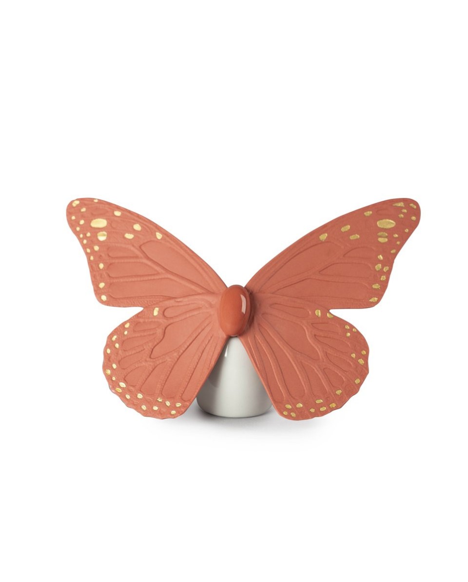 Butterfly Coral-Gold Lladró Porcelain 01009453 - TicTacArea