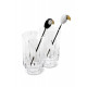 Toucan 2tall Crystal Glas & 2stirrers Set by Lladro