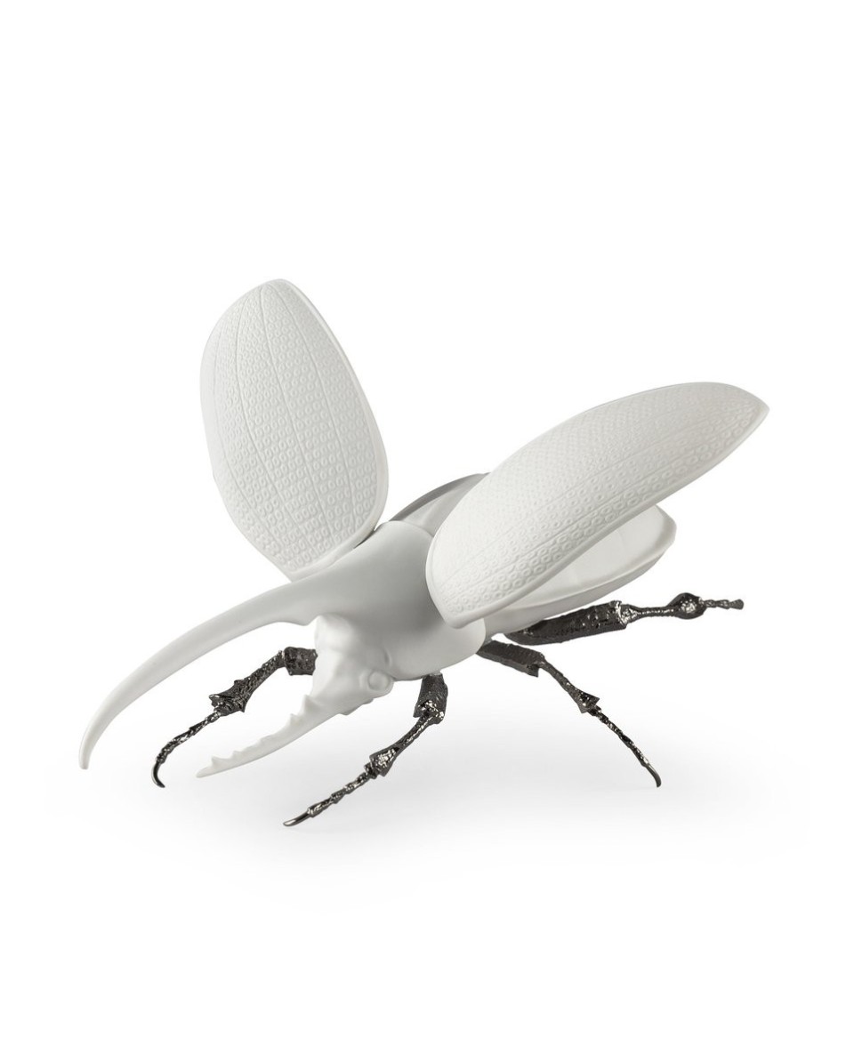 Hercules beetle (matte white) Lladró ФАРФОР 01009479  