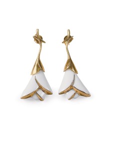 Boucles d'oreille Heliconia Lladro Porcelaine 01010171