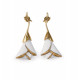 Boucles d'oreille Heliconia Lladro Porcelaine 01010171