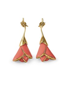 Boucles d'oreille Heliconia Lladró Porcelaine 01010182