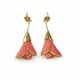 Boucles d'oreille Heliconia Lladró Porcelaine 01010182