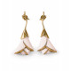 Boucles d'oreille Heliconia (rose) Lladró Porcelaine 01010186