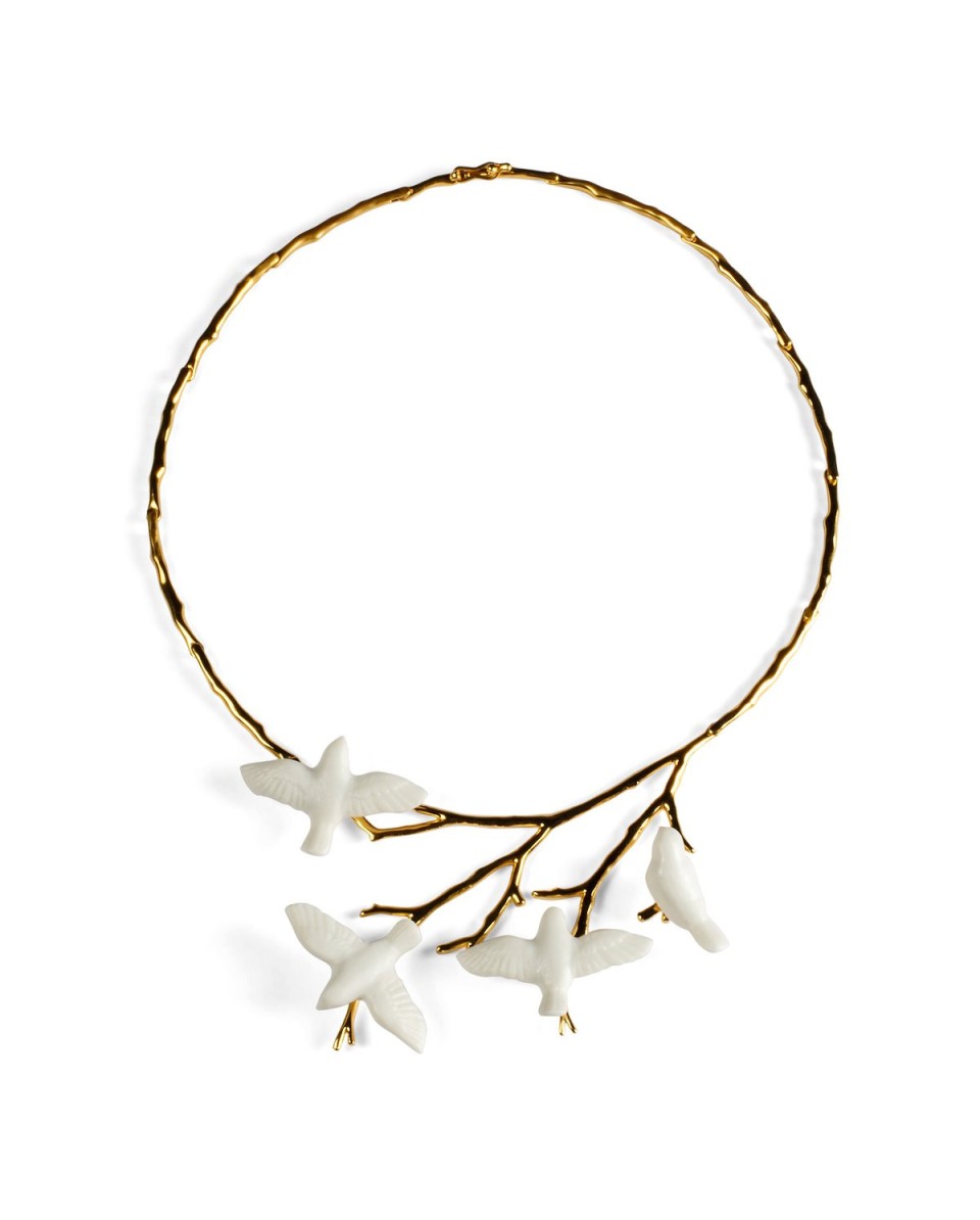 Magic Forest Branch Necklace Lladró Porcelain 01010211