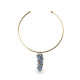 Golden Blue Reef Necklace Lladro Porcelain 01010234