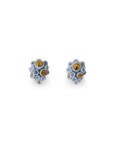 Golden blue reef stud earrings Lladró ФАРФОР 01010239  