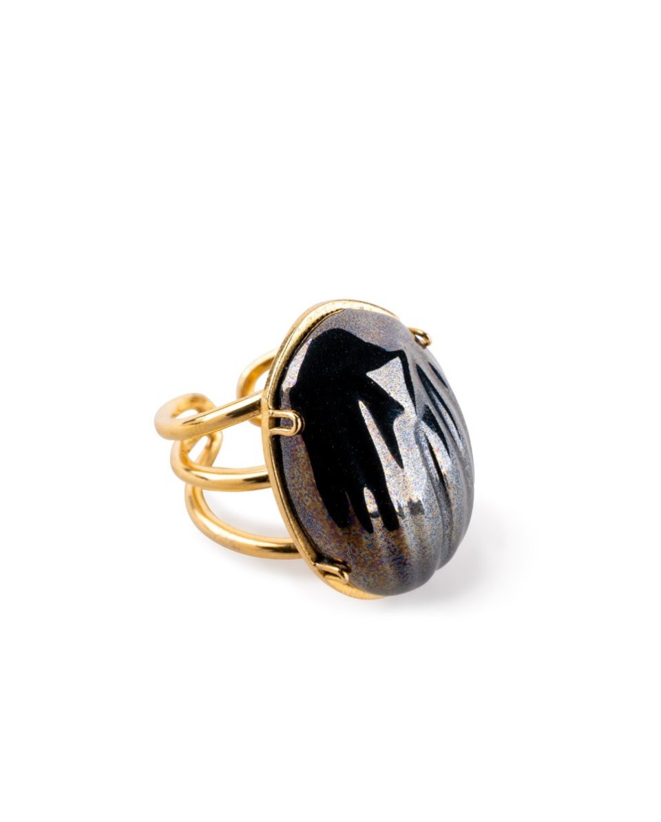 Bague metal Scarab Lladro Porcelaine 01010250 - TicTacArea