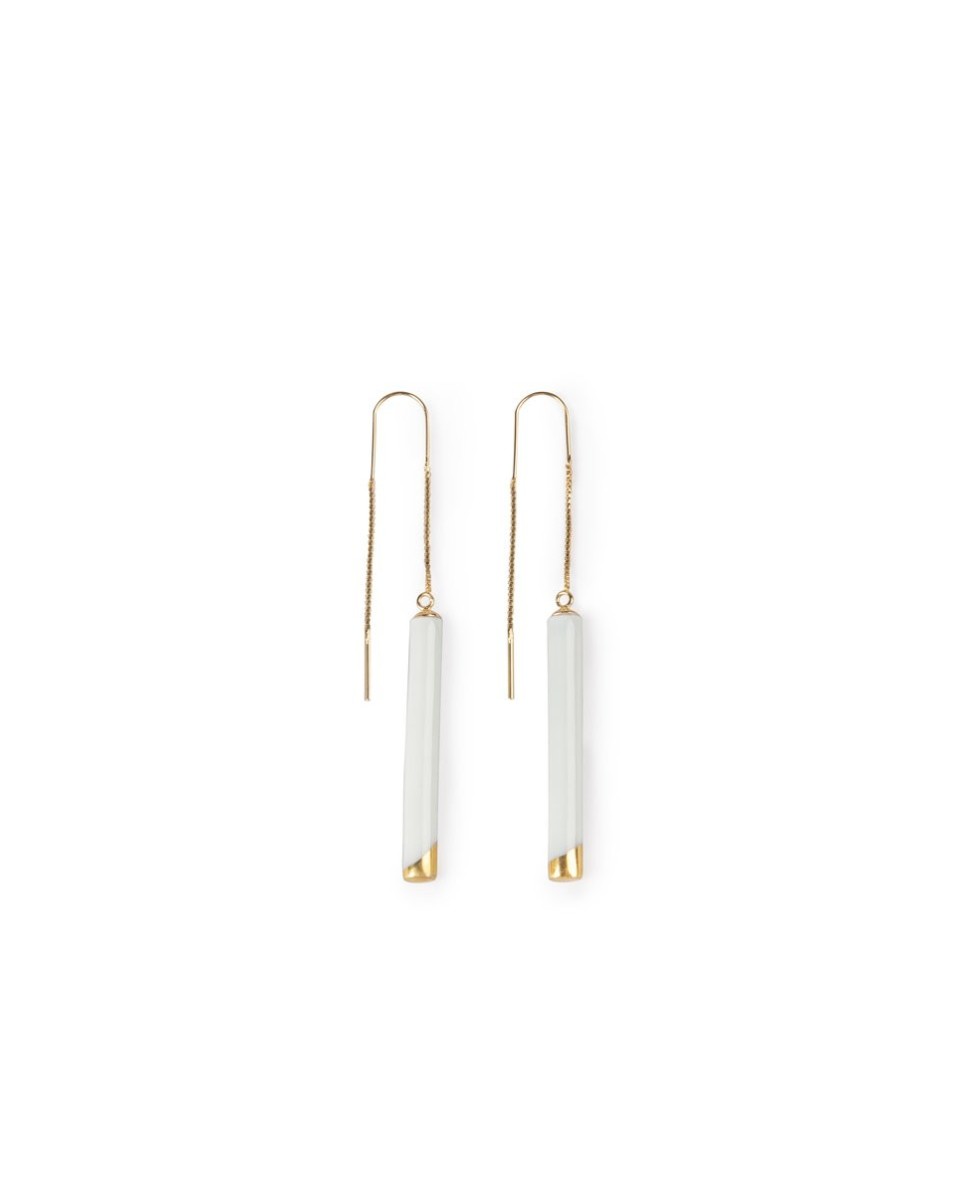 Boucles d'oreille pendants Twiggy Lladró Porcelaine 01010257