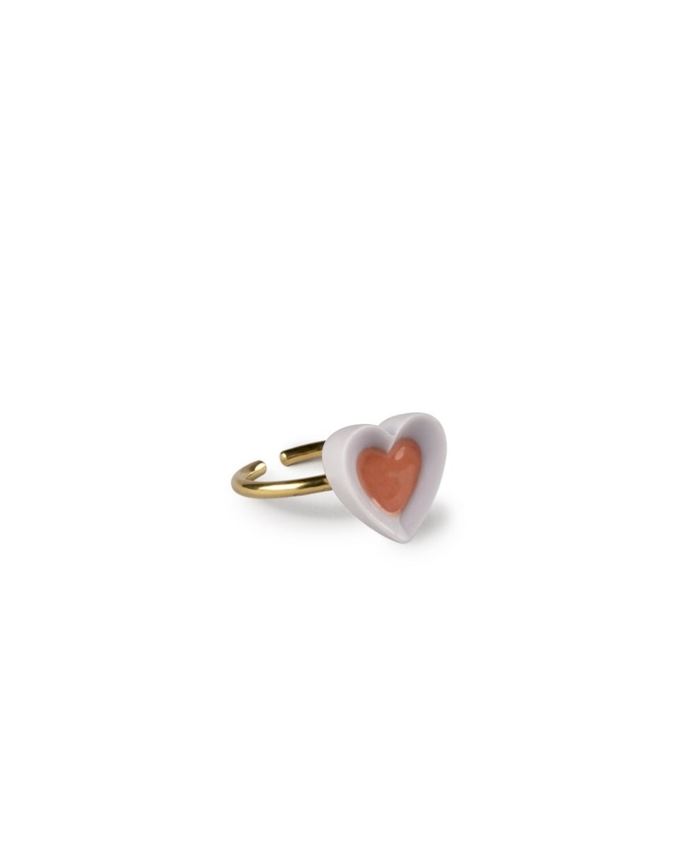 Anello in metallo Hearts (viola e rosso) Porcellana Lladró 01010271  